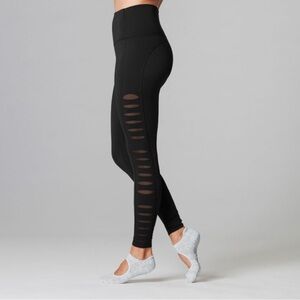Tavi Noir Laser Cut Tight Leggings Black Medium Ebony